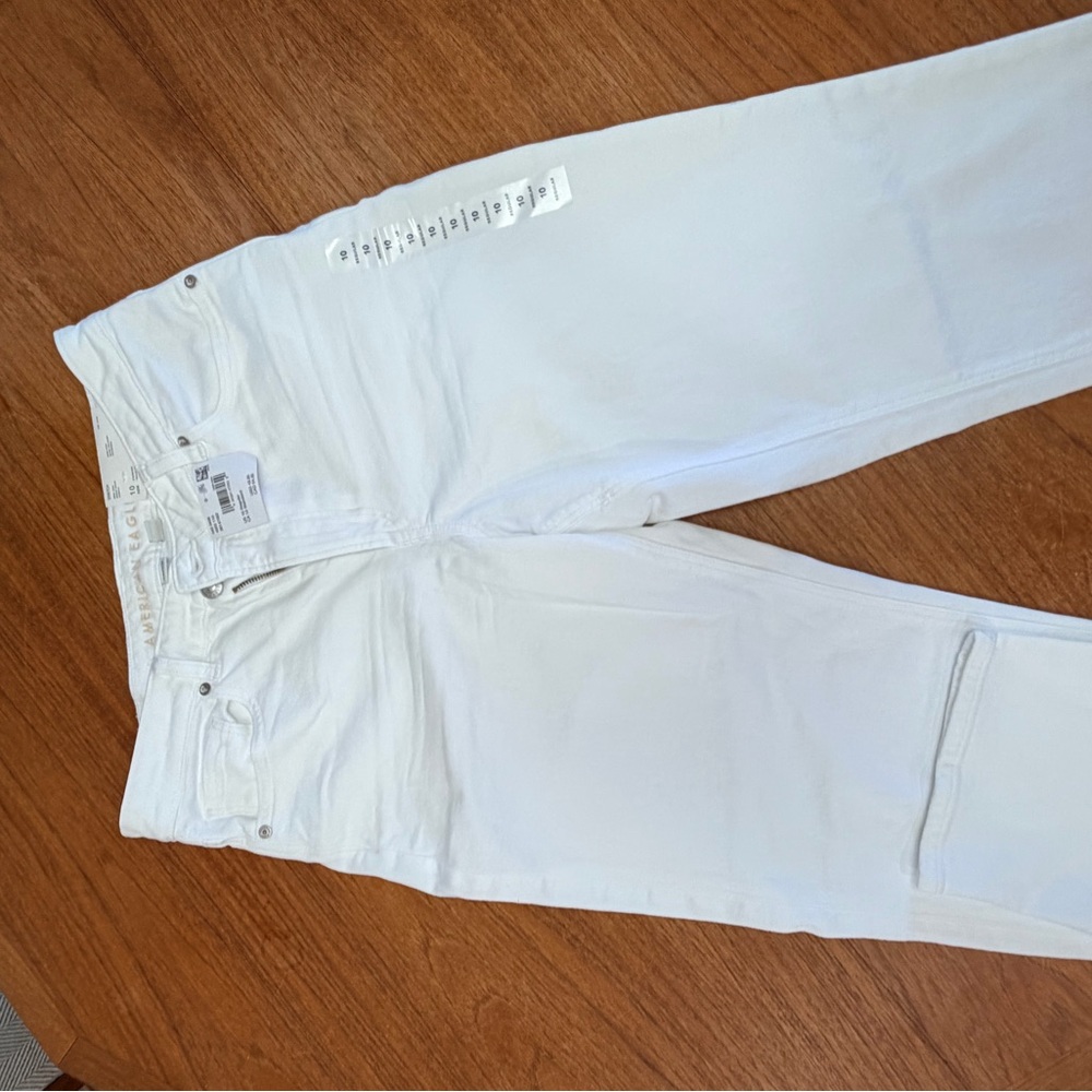 American Eagle Outfitters White Straight Leg Jeans
